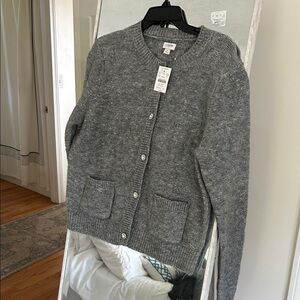 J. Crew Heather Gray Women's Cardigan